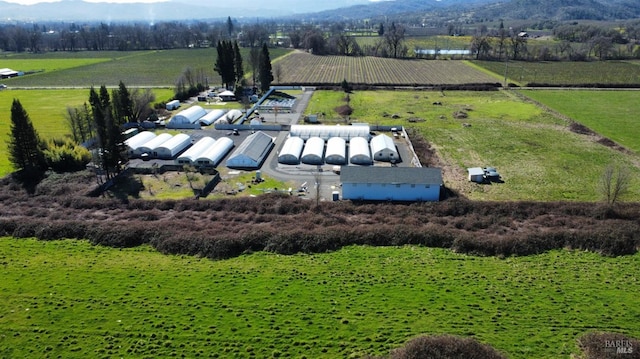 bird's eye view featuring a rural view