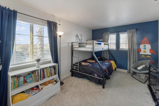 bedroom featuring carpet flooring