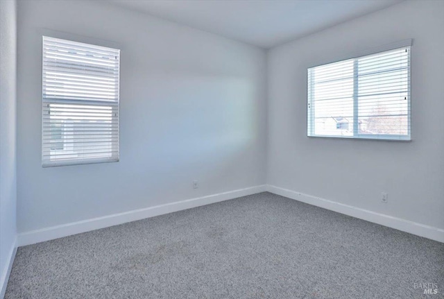 view of carpeted empty room