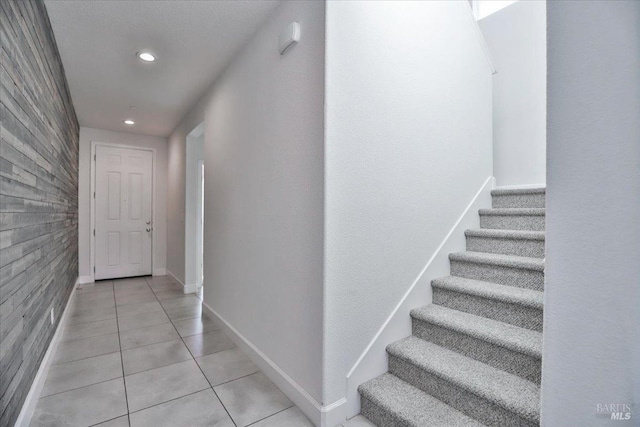 interior space with light tile patterned flooring