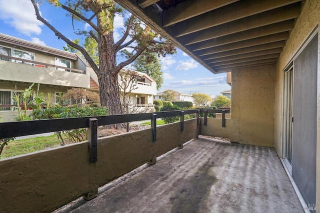 view of balcony