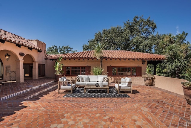 107 Deer Hollow Rd, San Anselmo, CA 94960 - view of patio with an outdoor living space