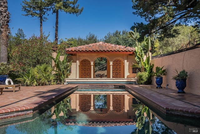 107 Deer Hollow Rd, San Anselmo, CA 94960 - view of swimming pool with a patio area