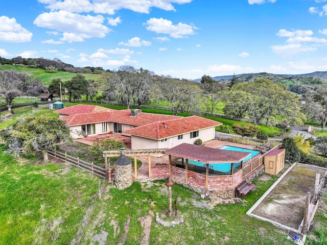 birds eye view of property