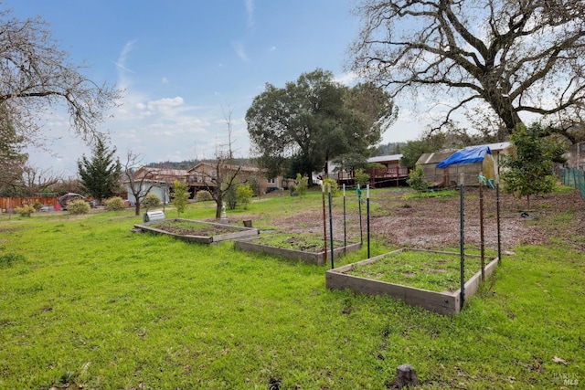 view of jungle gym with a lawn