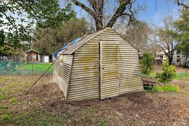 view of outdoor structure