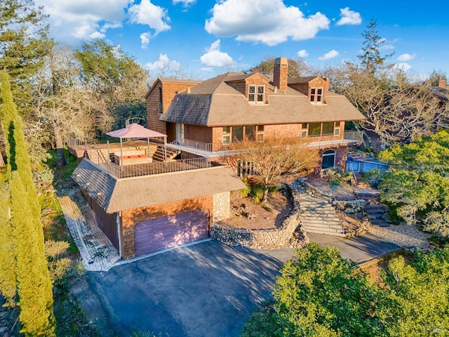 birds eye view of property