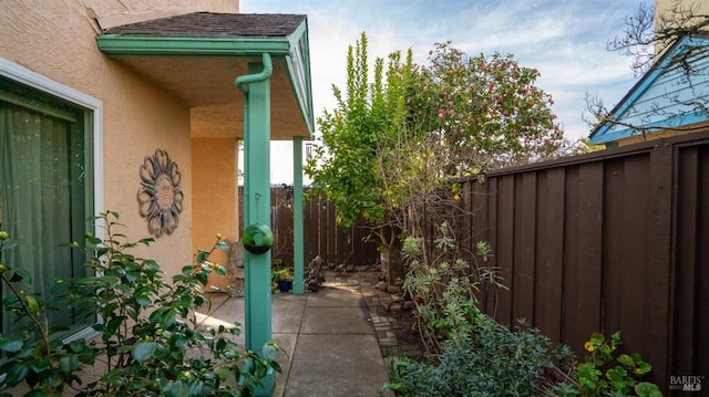 view of patio / terrace with a fenced backyard