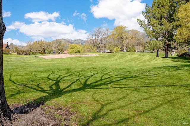 surrounding community featuring a lawn