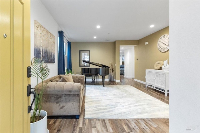 interior space featuring hardwood / wood-style floors