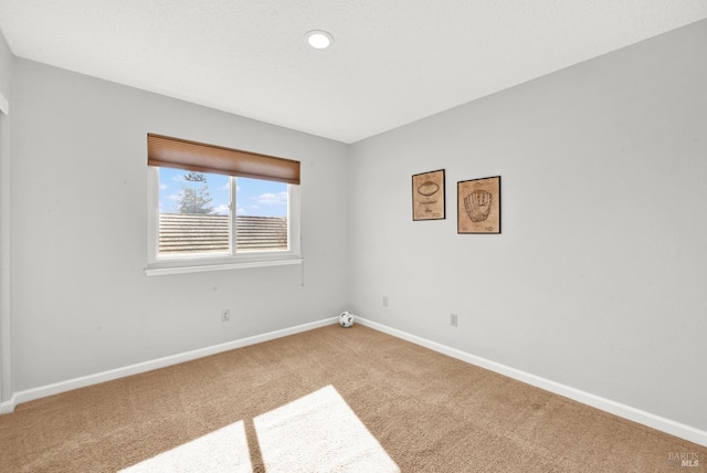 view of carpeted empty room