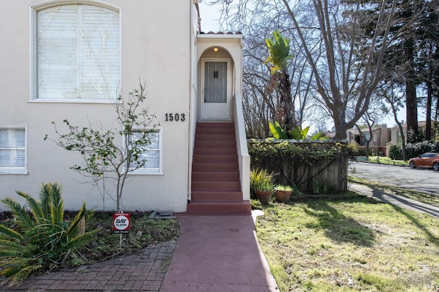 view of exterior entry