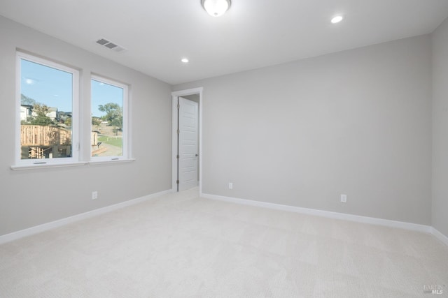 view of carpeted empty room