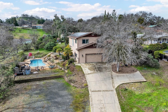 birds eye view of property