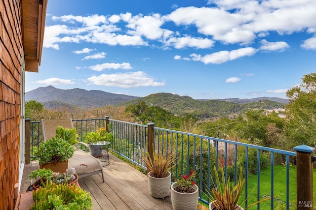 569 Sequoia Ave, San Anselmo, CA 94960 - balcony with a mountain view