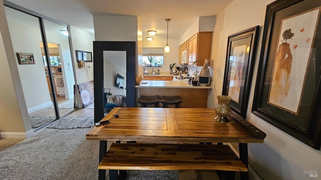 view of dining space