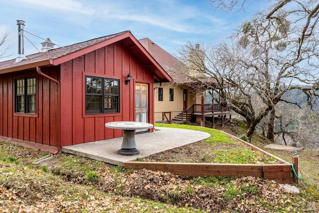 rear view of house featuring a patio area