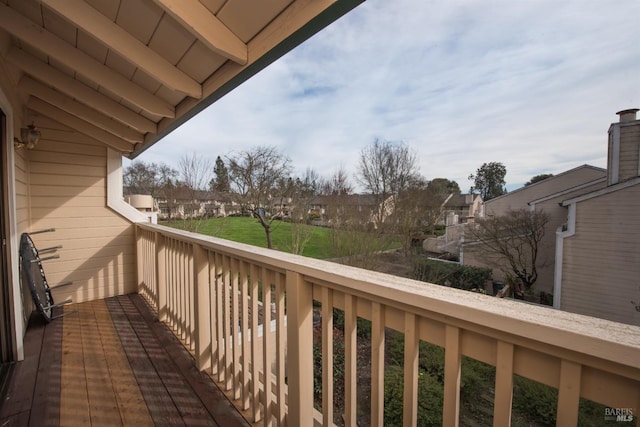 view of balcony
