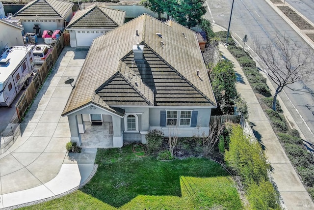 birds eye view of property