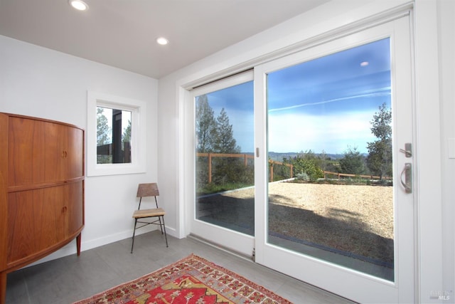 view of doorway to outside