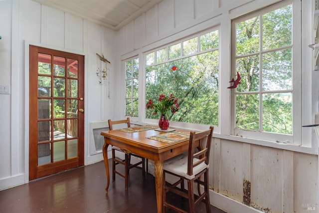 view of sunroom