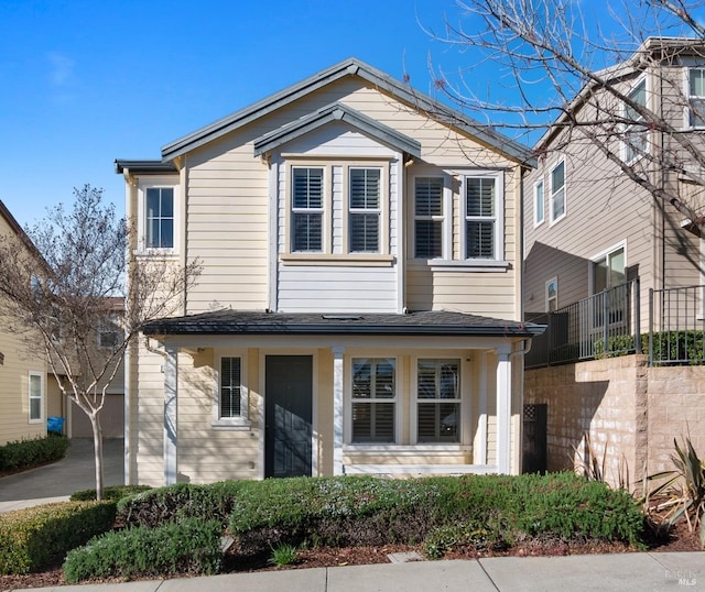 front of property featuring covered porch