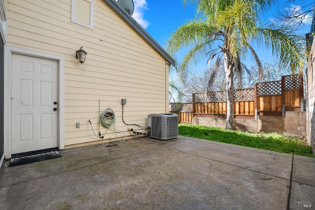view of patio / terrace featuring cooling unit