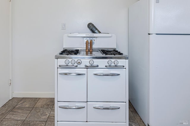 kitchen with white appliances