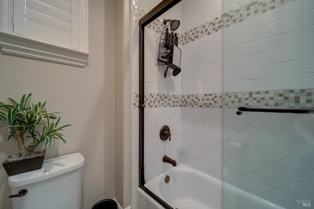 5319 Bayridge Ct, Fairfield, CA 94534 - full bathroom featuring shower / bath combination with glass door and toilet