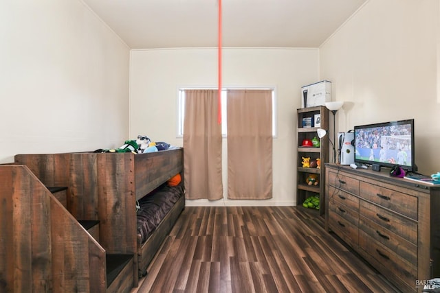 interior space featuring dark hardwood / wood-style flooring