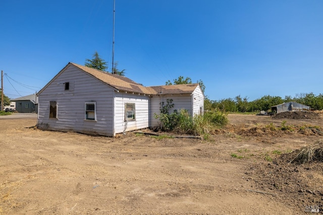 view of back of property