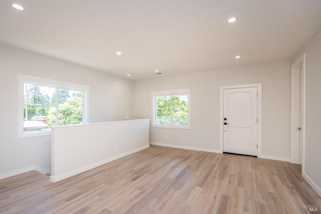 1008 Evans Ave, Napa, CA 94559 - spare room featuring recessed lighting, baseboards, and light wood-type flooring