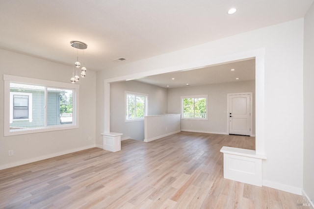 1008 Evans Ave, Napa, CA 94559 - unfurnished room featuring recessed lighting, baseboards, light wood-style floors, and visible vents