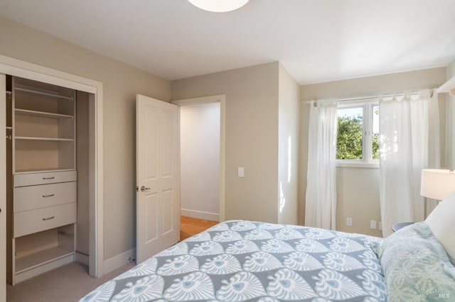 bedroom featuring baseboards