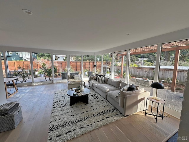 view of sunroom / solarium