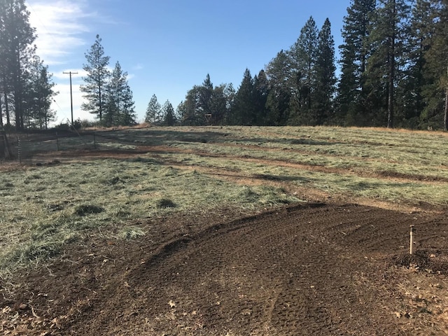 view of yard featuring a rural view