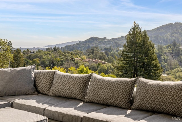 property view of mountains with a view of trees