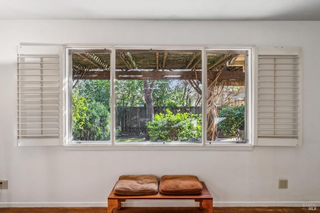 interior details with baseboards