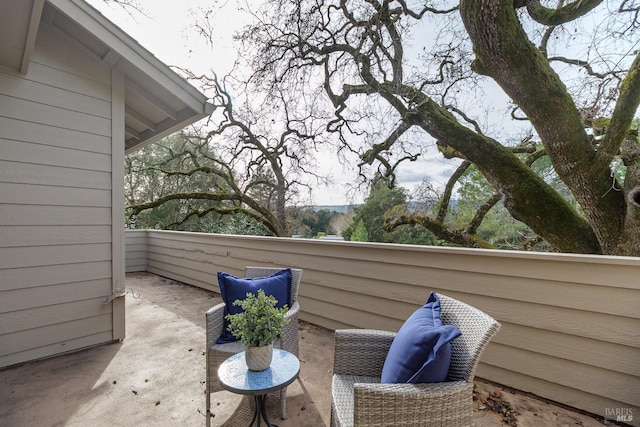 balcony with a patio