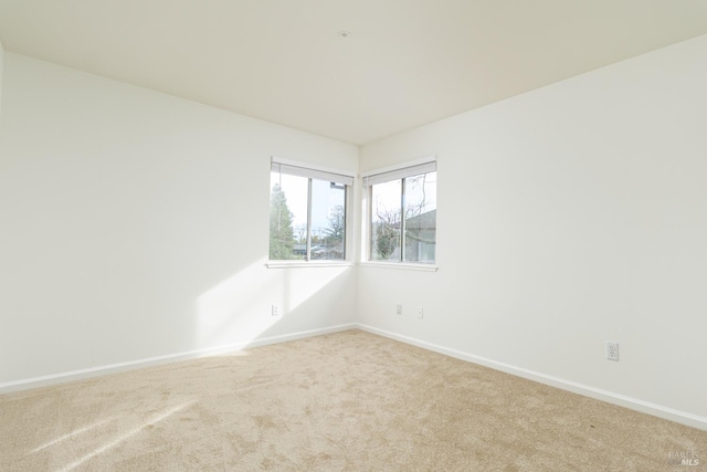 unfurnished room with carpet flooring