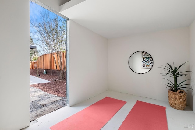 view of patio / terrace with fence