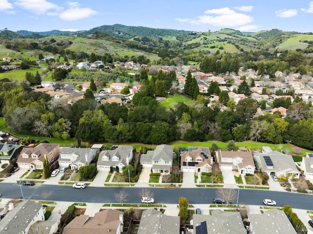 birds eye view of property featuring a residential view