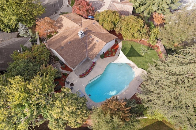 birds eye view of property