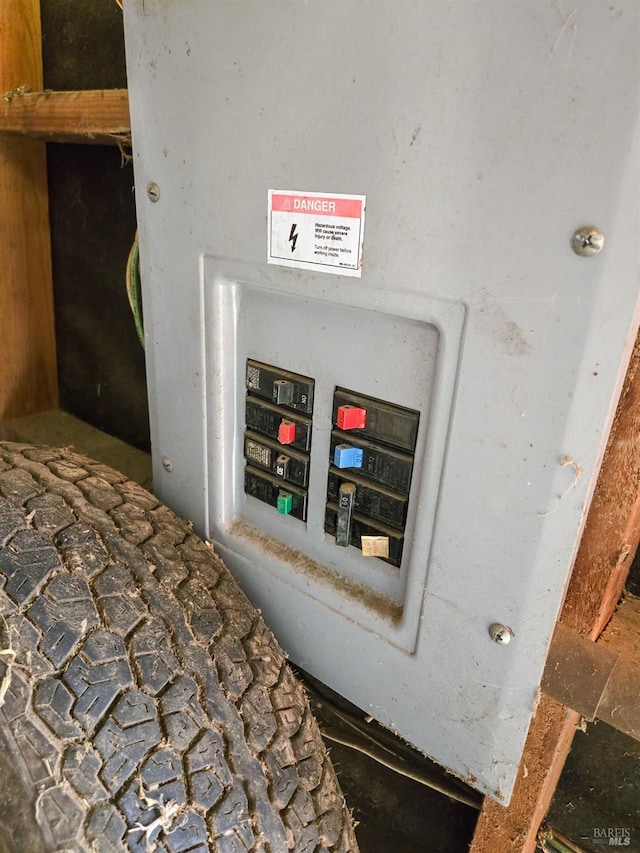 utility room featuring electric panel