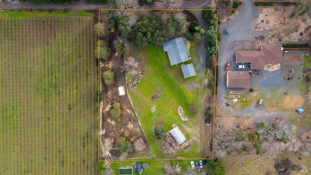 8100 Pinecrest Dr, Redwood Valley, CA 95470 - aerial overview of property's location featuring property parcel outlined