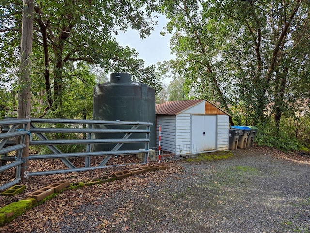 view of outbuilding