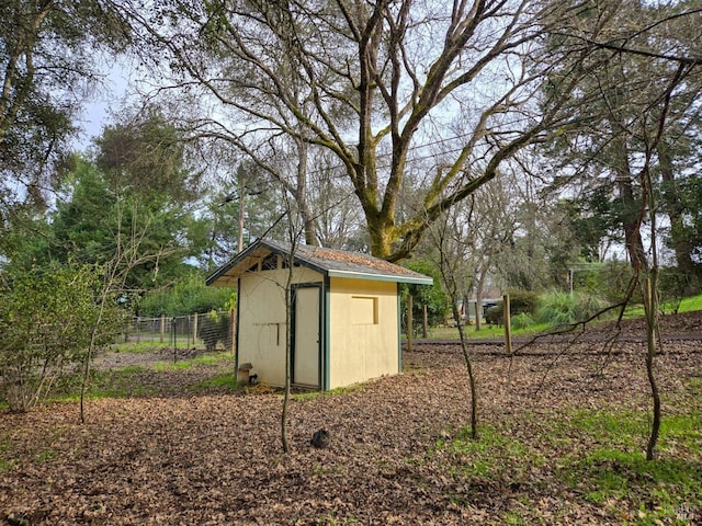 view of outbuilding