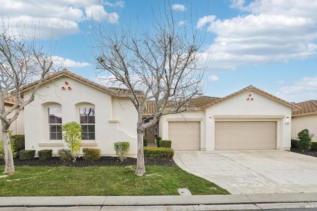 506 Quail Walk Way, Rio Vista, CA 94571 - mediterranean / spanish-style home with an attached garage, stucco siding, concrete driveway, and a tile roof