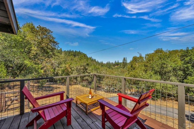 2020 Felta Rd, Healdsburg, CA 95448 - deck with a forest view