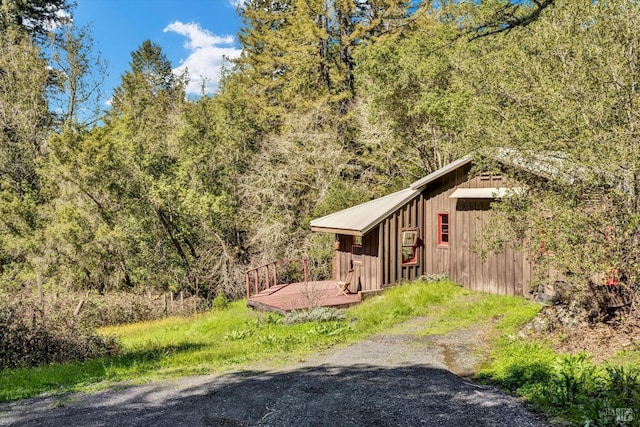2020 Felta Rd, Healdsburg, CA 95448 - view of yard with a wooded view